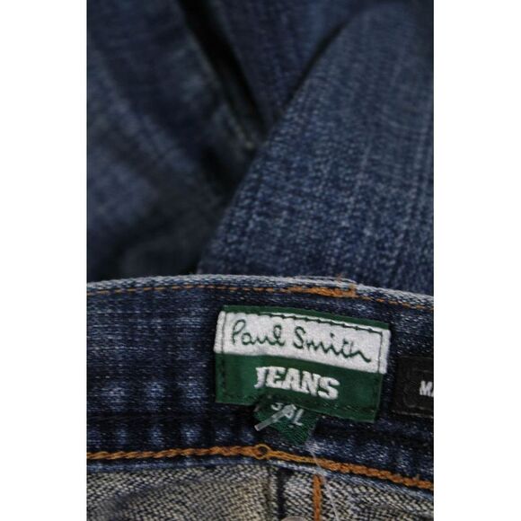 Paul Smith Jeans Womens Denim Button Close Mid-Rise Bootcut Jeans Blue Size 36L - Picture 6 of 7